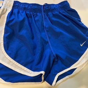 Blue Nike shorts